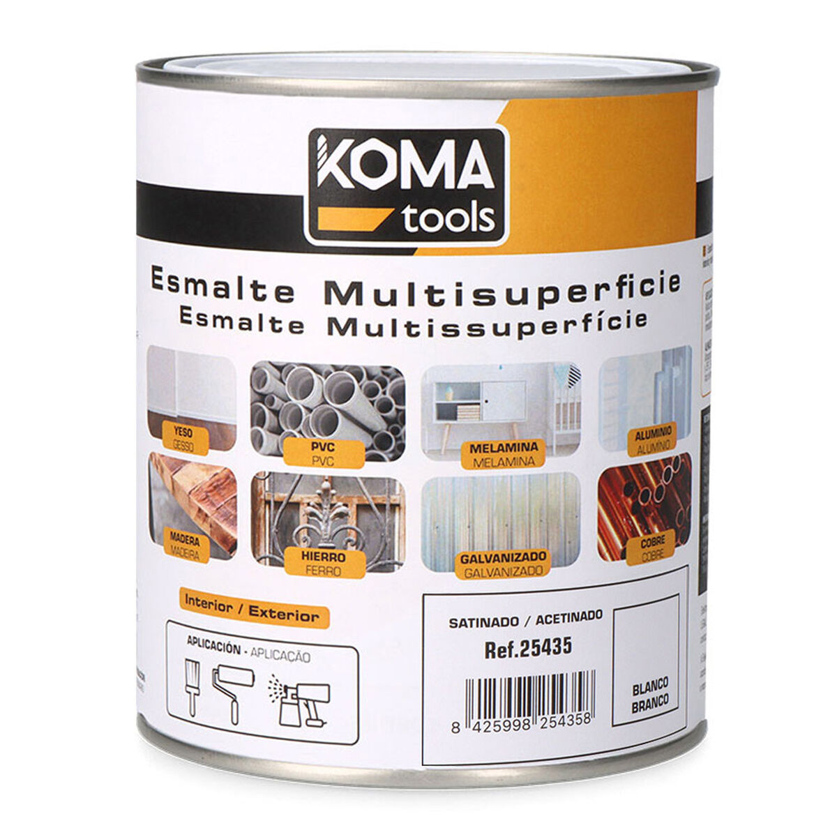 Akrylpolering Koma Tools Hvit 750 ml Satinfinish
